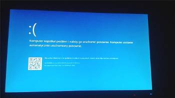 Awaria komputera - bluescreen